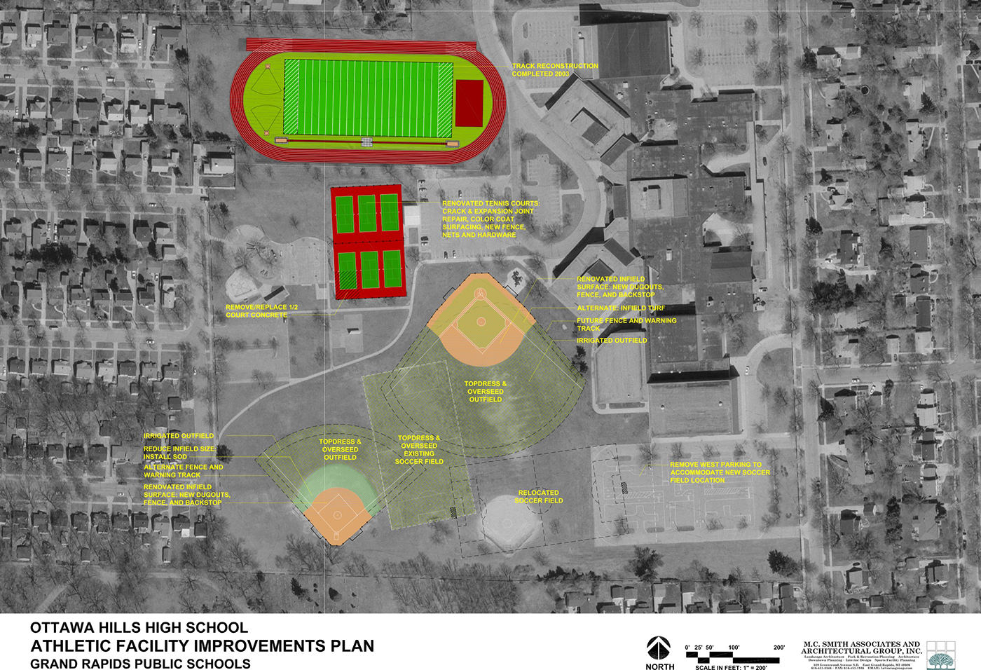 OTTAWA HILLS ATHLETIC FACILITIES, GRAND RAPIDS, MICHIGAN